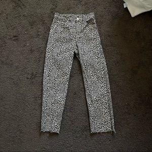 H&M Cheetah Print Mom Jeans